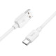 Кабель Hoco X96 Hyper 100W USB to Type-C 0.25m (L-0.25M) White - Фото 2