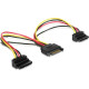 Кабель живлення Cablexpert 2xSATA - SATA 0.15 m (CC-SATAM2F-02) - Фото 1