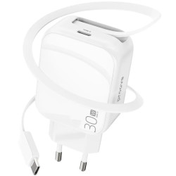 Сетевое зарядное устройство Proove Fixtape GaN Type-C 30W White (WCFP30010202)