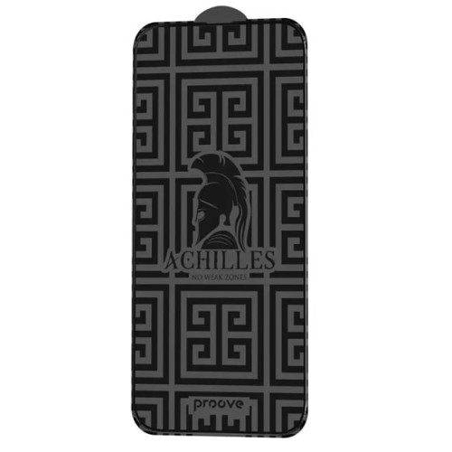 Защитное стекло Proove Achilles для iPhone 13/13 Pro/14/16e Black (PGPAIP140001)