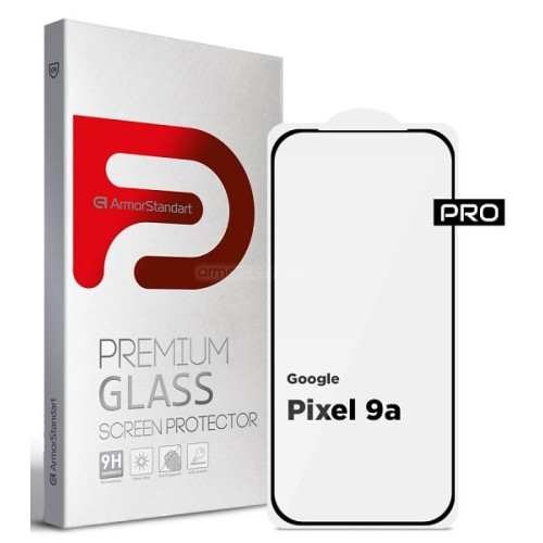 Защитное стекло ArmorStandart Pro для Google Pixel 9a Black (ARM83564)