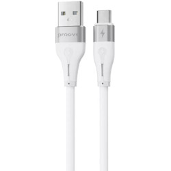 Кабель Proove Soft Silicone USB to Micro 2.4A 1m White (CCSO20001302)