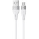 Кабель Proove Soft Silicone USB to Micro 2.4A 1m White (CCSO20001302) - Фото 1