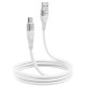Кабель Proove Soft Silicone USB to Micro 2.4A 1m White (CCSO20001302) - Фото 3