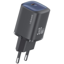 Мережевий зарядний пристрій Usams US-CC251 single USB-C PD3.0 30W 3A Black