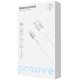 Кабель Proove ReGen Silicone USB to Type-C 3A 1m White (CCRS27001202) - Фото 2