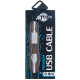 USB подовжувач Atcom USB 2.0 AM/AF 0.8m білий (13424) - Фото 2