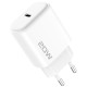 Сетевое зарядное устройство Proove Silicone Power 2 20W (Type-C) + cable Type-C to Lightning 1m White (WCSP22010002) - Фото 1