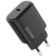Сетевое зарядное устройство Proove Silicone Power 2 20W (Type-C) + cable Type-C to Lightning 1m Black (WCSP22010001)