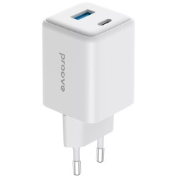 Сетевое зарядное устройство Proove Pocket GaN Plus 45W (Type-C + USB) White (WCPG45110002)