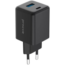 Сетевое зарядное устройство Proove Pocket GaN Plus 45W (Type-C + USB) Black (WCPG45110001)