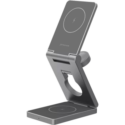 Беспроводное зарядное устройство Proove Titan Volt 3 in 1 Gray (WSTV15000003)