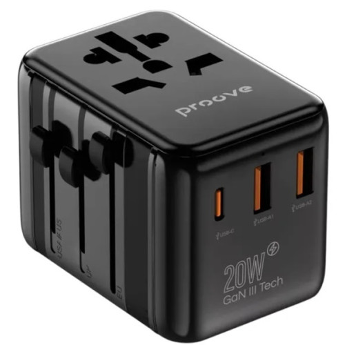 Сетевой переходник Proove Trip 20W Black (TATL20310001)