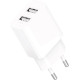 Сетевое зарядное устройство Gelius Simple GP-HC059 2 USB 2.4A + cable microUSB White - Фото 2