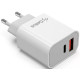 Сетевое зарядное устройство Gelius Genesis Merge GP-HC060 GaN USB+Type-C 35W White - Фото 3
