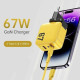 СЗУ Veron TC-67 GaN 67W PD QC3.0 Yellow - Фото 2