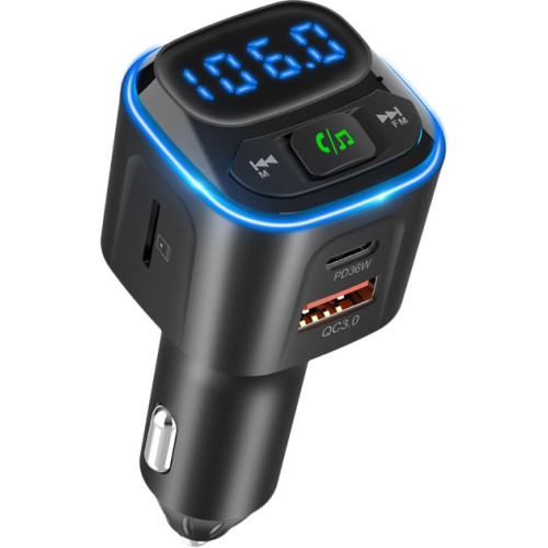 FM-трансмитер Gelius Tune GP-FMT051 36W QC+DP Black