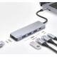 USB HUB  Proove Iron Link 5 in 1 (3*USB3.0 + Type C + HDMI) Silver (HBIL00010604) - Фото 3