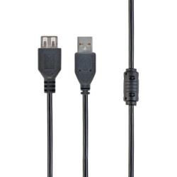 USB подовжувач Cablexpert USB 2.0 AM/AF 1.8 м Black (CCF-USB2-AMAF-6)