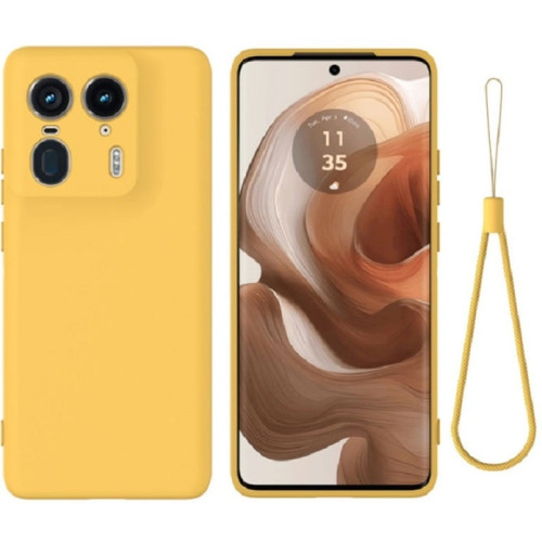 Чехол Silicone Case Full Camera для Motorola Edge 50 Ultra Yellow