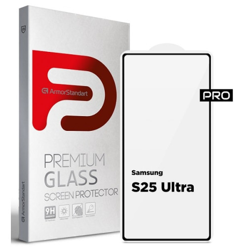 Защитное стекло ArmorStandart Pro для Samsung S25 Ultra S938 Black (ARM81613)