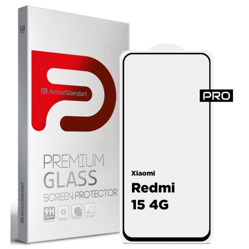 Защитное стекло ArmorStandart Pro для Xiaomi Redmi 15 4G (ARM85415)