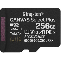 Карта памяти Kingston microSDXC 256GB Canvas Select Plus UHS-I R150MBs (SDCS3/256GBSP)