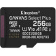 Карта пам'яті Kingston microSDXC 256GB Canvas Select Plus UHS-I R150MBs (SDCS3/256GBSP)