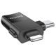 Адаптер Hoco UA17 Lightning/Type-C to USB 2.0 Black - Фото 4