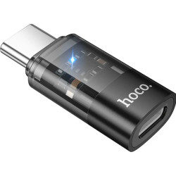 Адаптер Hoco UA36D Type-C to Lightning Black
