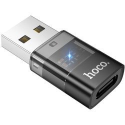 Адаптер Hoco UA36C USB to Type-C Black