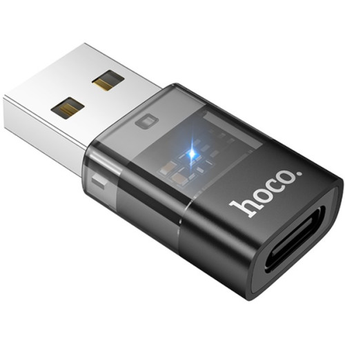 Адаптер Hoco UA36C USB to Type-C Black