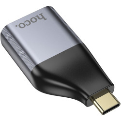 Адаптер Hoco UA35 Type-C to RJ45 Metal Gray