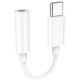 Адаптер Hoco LS35 Fresh Digital Type-C to 3.5 mm audio converter White - Фото 1