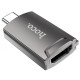 Адаптер Hoco UA19 USB-C to HDTV Metal Gray - Фото 2