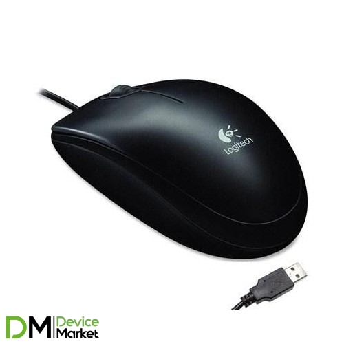 Мышка Logitech B100 USB Black (910-003357)