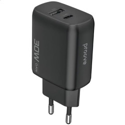 СЗУ Proove Silicone Power 2 30W (Type-C + USB) Black (WCSP23110001)