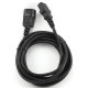 Кабель живлення Cablexpert PC-189-VDE-5M (С13-С14) VDE 5m Black - Фото 2