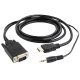 Кабель Cablexpert HDMI-VGA 5м Чорний (A-HDMI-VGA-03-5M) - Фото 1