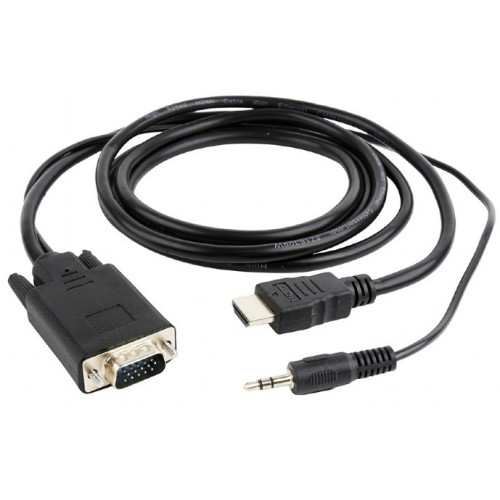 Кабель Cablexpert HDMI-VGA 5м Черный (A-HDMI-VGA-03-5M)