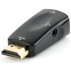 Адаптер Cablexpert HDMI-VGA-3.5мм чорний (AB-HDMI-VGA-02)