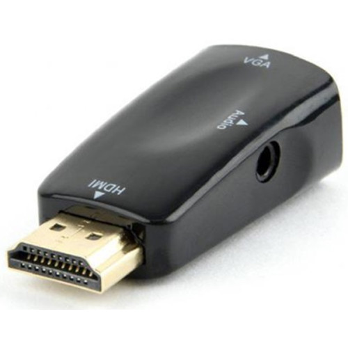Адаптер Cablexpert HDMI-VGA-3.5мм черный (AB-HDMI-VGA-02)