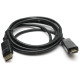 Кабель PowerPlant DisplayPort - HDMI 1.8м Чорний (KD00AS1237) - Фото 1