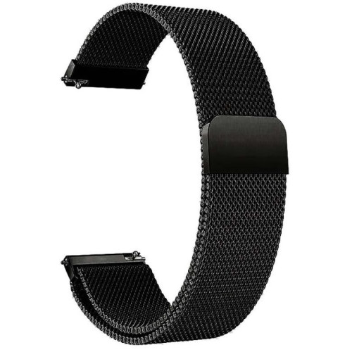 Ремінець Milanese Loop 20 mm Універсальний Black
