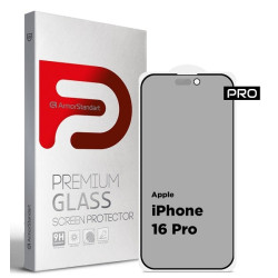Защитное стекло ArmorStandart Pro Anti-spy Matte для Apple iPhone 16 Pro Black (ARM79399)