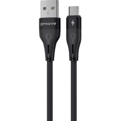 Кабель Proove Soft Silicone USB to Micro 2.4A 1m Black (CCSO20001301)