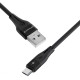 Кабель Proove Soft Silicone USB to Micro 2.4A 1m Black (CCSO20001301) - Фото 3