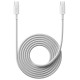 Кабель Xiaomi Braided Type-C to Type-C 6A 2m White (BHR087AGL) - Фото 1
