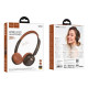 Bluetooth-гарнітура Hoco W62 Brown - Фото 3