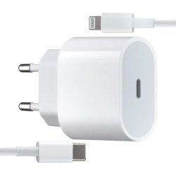 СЗУ Apple 25W + cable Type-C+Lightning (MHJ83ZMA/A) White